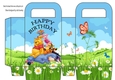 There always up to something this cheeky lot! small gift bag