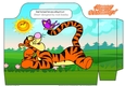 tigger playing with a butterfly tote gift bag
