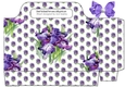 Pretty purple iris tote gift bag