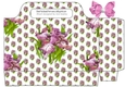 Pretty pink iris tote gift bag