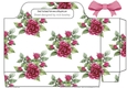 pretty pink roses with buds tote gift bag