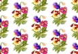pretty coloured pansies (SMALL) Backing paper