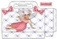 Pretty Faerie with butterflies and bows tote gift bag