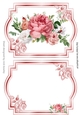 pretty pink roses and diamantes card front with insert