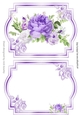 pretty purple roses and diamantes card front with insert