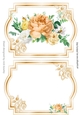 pretty peach roses and diamantes card front with insert