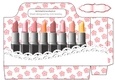 Shades of Lippy with lace and peach flower tote gift bag