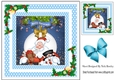 santa and friends 8x8