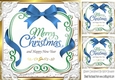 Lovely christmas sentiment blue plaque topper 8x8