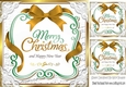Lovely christmas sentiment gold plaque topper 8x8