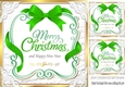 Lovely christmas sentiment green plaque topper 8x8
