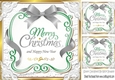Lovely christmas sentiment silver plaque topper 8x8