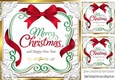 Lovely christmas sentiment red plaque topper 8x8