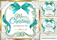 Lovely christmas sentiment turq plaque topper 8x8