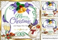 Lovely christmas sentiment purple with snowman topper 8x8
