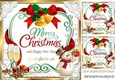 Lovely christmas sentiment red with snowman topper 8x8
