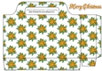 gold poinsettia tote gift bag