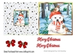 Lovely little polar bear in the snow 5X5 quick cut and fold