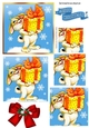 Lovely little bunny with present pyramids