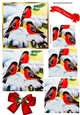 Lovely little birds in the snow in pyramids