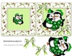 Lovely penguins in festive frame 5x5