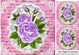 purple roses, & lace 8x8