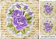purple roses, & lace one 8x8