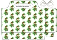 Lovely holly and berry tote gift bag
