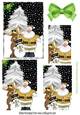 Lovely santa and friends pyramids (gold)