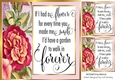 Pretty flowers/pretty verse window cards 8x8