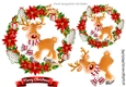 Lovely festive christmas toppers with reindeers