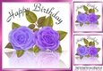 Simplicity! Reflection of Just Purple Roses 8X8