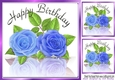 Simplicity! Reflection of Just blue Roses 8X8