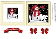 Lovely snowman with love 5x5