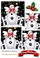 Lovely snowman with hope pyramids