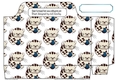 Cute kitty playing with blue wool tote gift bag