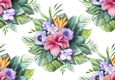 pretty watercolour flowers (big) backing paper