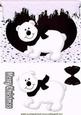 Little White Bear with Black Scarf
