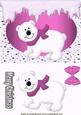 Little White Bear with Pink Scarf