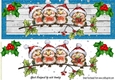 cute robins on a branch in santa hats DL (blue)