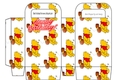 lovely pooh bear with his honey pots small gift bag