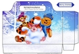 pooh bear and friends in the snow (one)  tote gift bag
