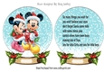Lovely Snowglobe with mickey & Minnie/insert A5