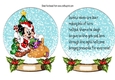 Lovely Snowglobe with mickey with presents insert A5
