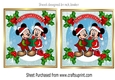 Lovely mickey mouse snow scene with holly toppers