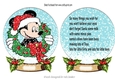 Lovely Snow globe with mickey and christmas wreath /insert