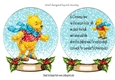 Lovely Snow globe with pooh bear with snow flakes and insert