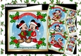 4 mickey mouse snow scene 8x8 card fronts mini kit