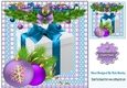 Lovely presents in a purple check/blue dot 8x8 frame