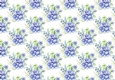 pretty watercolour blue peonies backing paper (small)